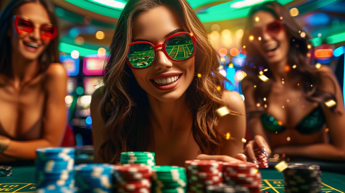 Màn hình slot online nhiều màu sắc trong casino trực tuyến vina88